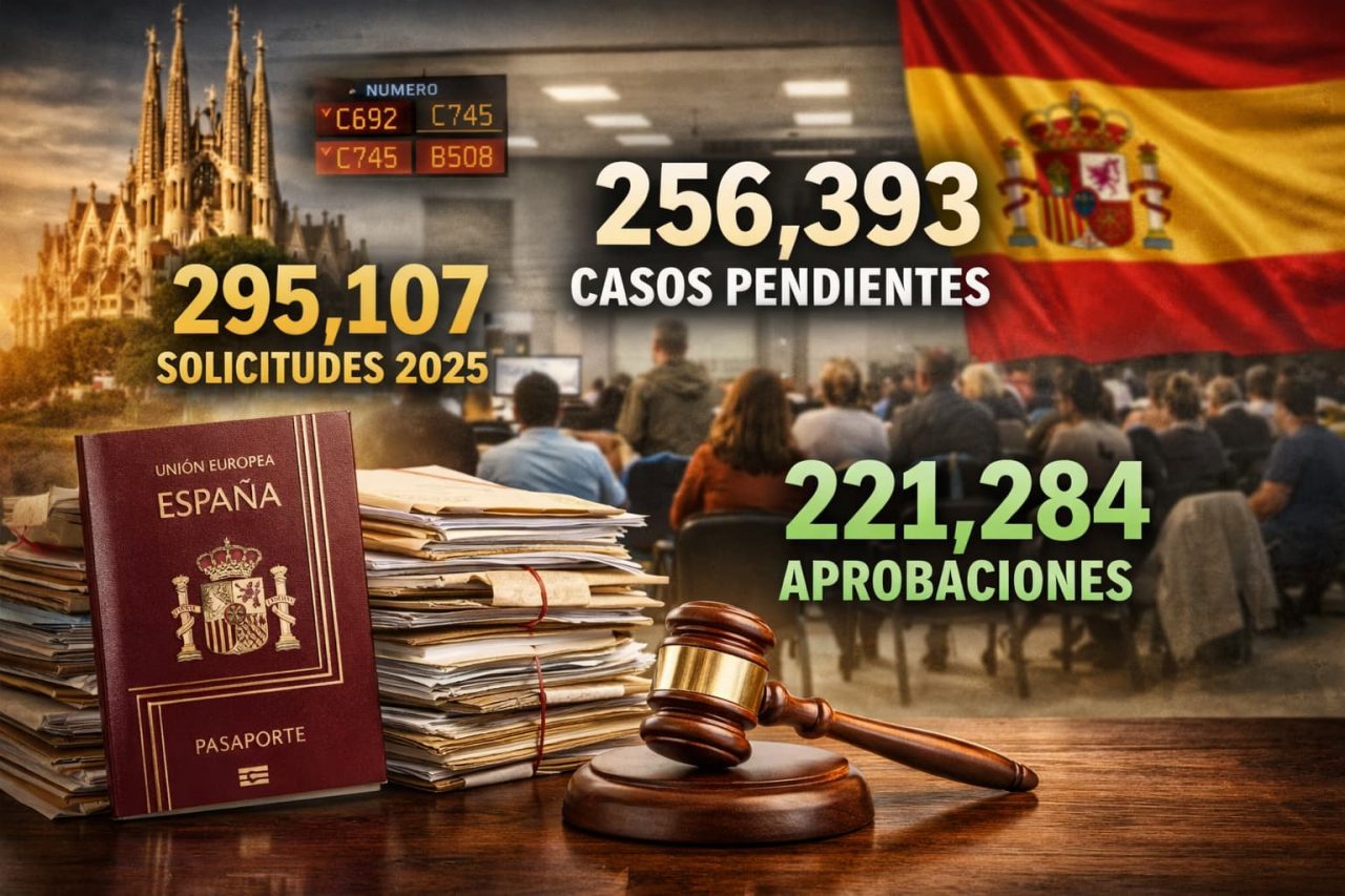 Cantidad récord de solicitudes de nacionalidad española en 2025