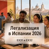 Легализация в Испании 2026: EX31, EX32 и требования