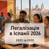 Легалізація в Іспанії 2026: EX31, EX32 і вимоги