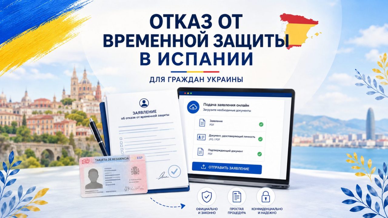 Как украинцам отказаться от временной защиты в Испании
