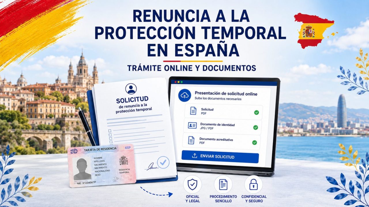 Cómo renunciar a la protección temporal en España