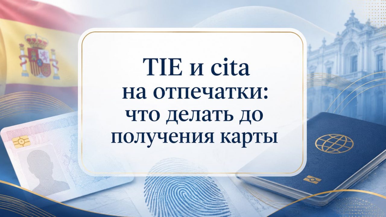 TIE и cita на отпечатки: документы, resguardo и ожидание карты