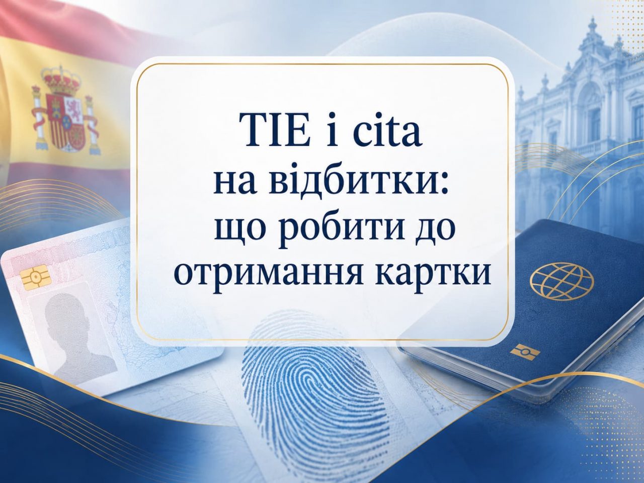 TIE і cita на відбитки: документи, resguardo та очікування картки